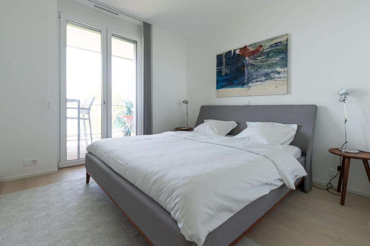 Les Terrasses De Lavaux 1 - Appartement De Luxe Avec Vue Panoramique Et Piscine Puidoux Dış mekan fotoğraf