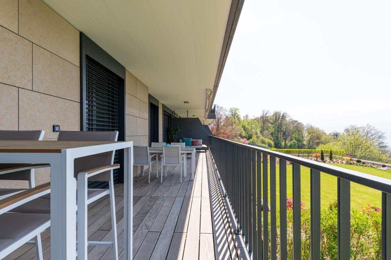 Les Terrasses De Lavaux 1 - Appartement De Luxe Avec Vue Panoramique Et Piscine Puidoux Dış mekan fotoğraf