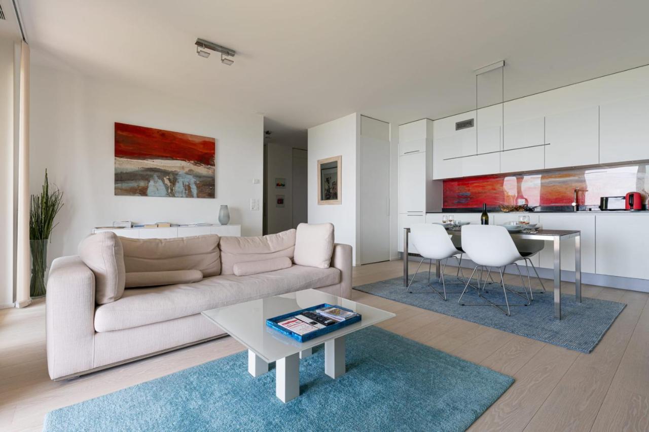 Les Terrasses De Lavaux 1 - Appartement De Luxe Avec Vue Panoramique Et Piscine Puidoux Dış mekan fotoğraf