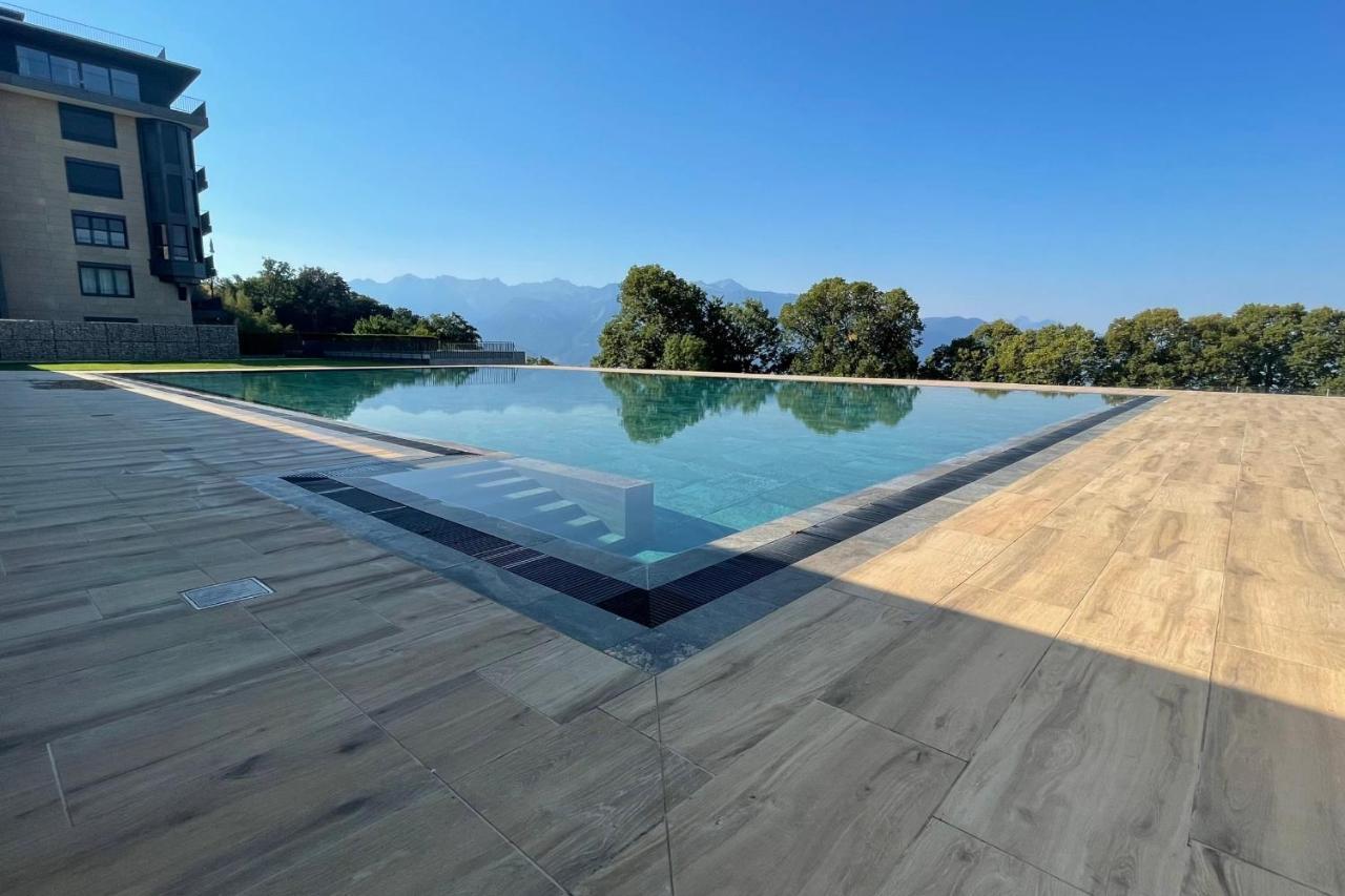 Les Terrasses De Lavaux 1 - Appartement De Luxe Avec Vue Panoramique Et Piscine Puidoux Dış mekan fotoğraf